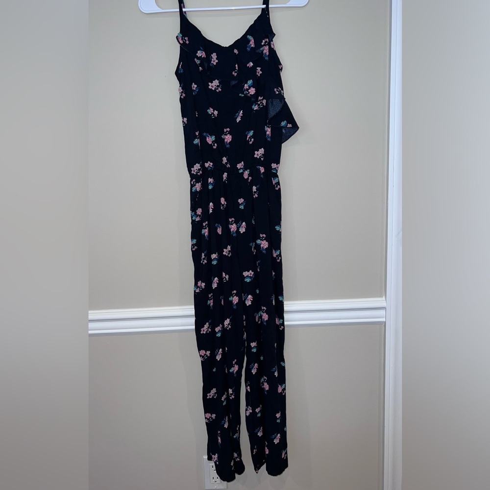 Abercrombie kids girls pants romper. Cinchable waist. Adjustable tank.flowy.